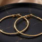 Gold Twisted Hoops
