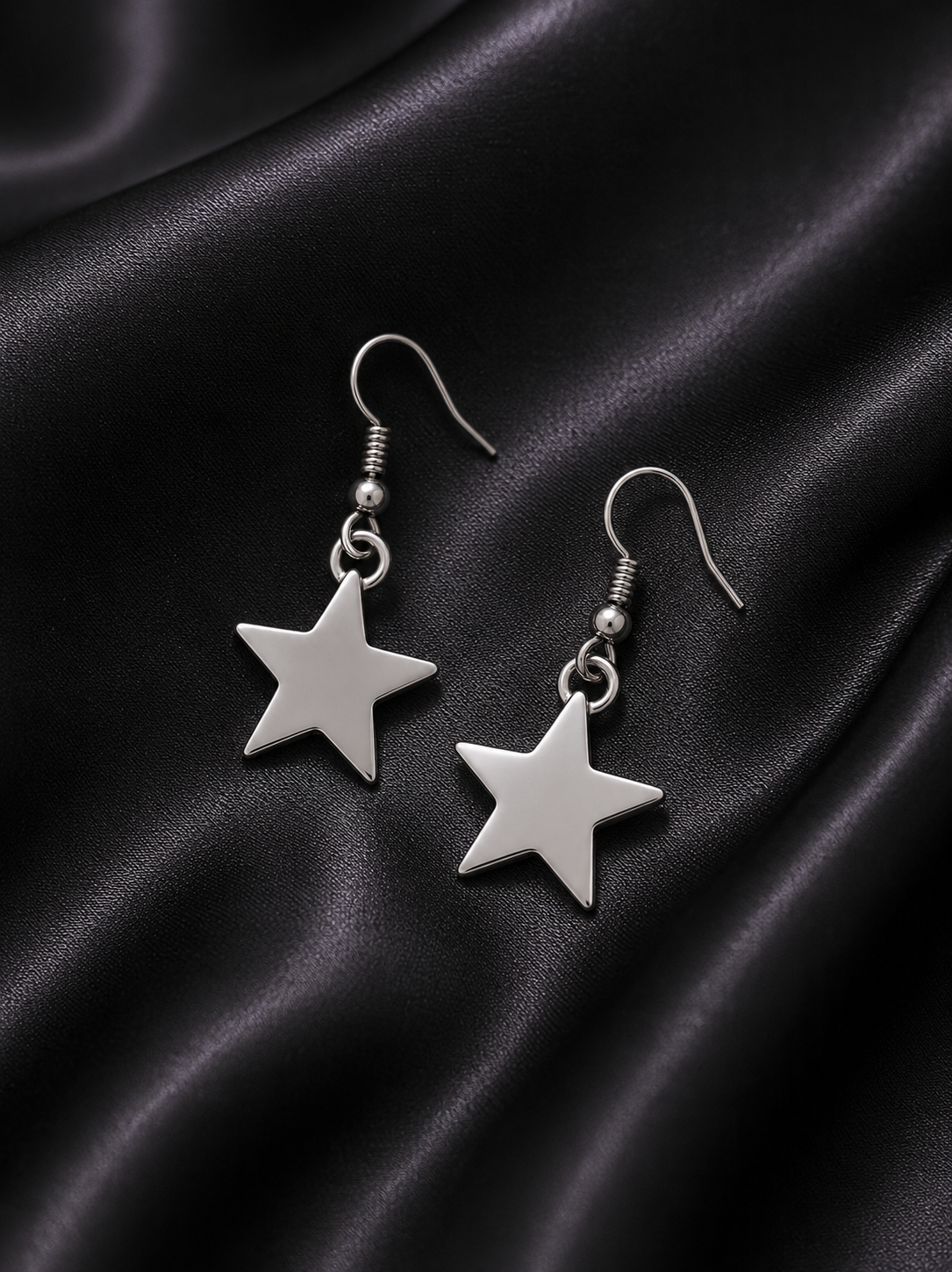 Silver Sparkling Star Studss