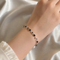 black with silver tulip bracelate