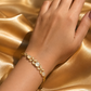 Golden Pearl Bloom Bracelet