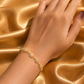 Golden Snowflake Sparkle Bracelet