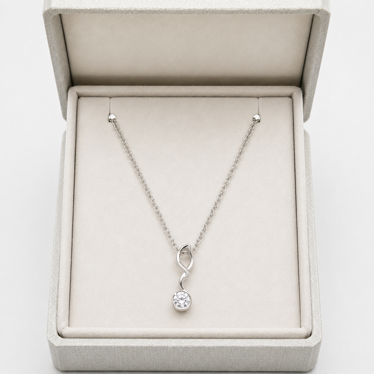 Infinity Spark Pendant Necklace