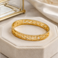 Greek Key Gold Bangle