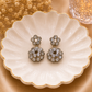 Crystal Flower Drop Earrings