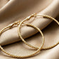 Gold Twisted Hoops
