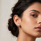 Pink Pearl Stud Earrings