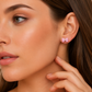 Pink Bow Stud Earrings