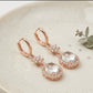 Ethereal white Halo Earrings