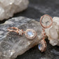 Ethereal white Halo Earrings