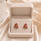 Festive Christmas Tree Stud Earrings