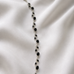 black with silver tulip bracelate