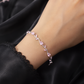 pink silver tulip bracelate