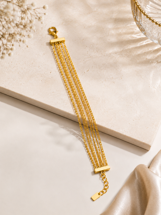 Multi-Layer Gold Bracelet