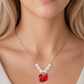 Crimson Swan Pearl Necklace Set
