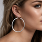 Classic Silver Hoop Earrings