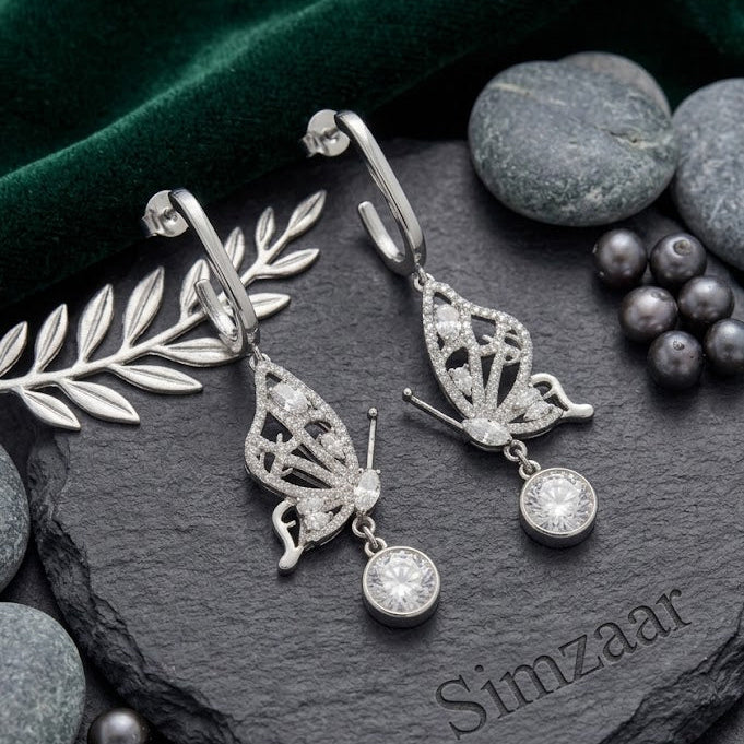 Celestial Butterfly Drop Earrings