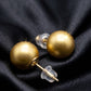 Matte Gold Ball Studs