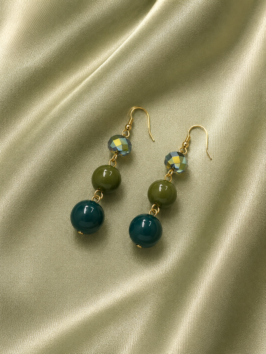 Ocean Bead Drop Earrings