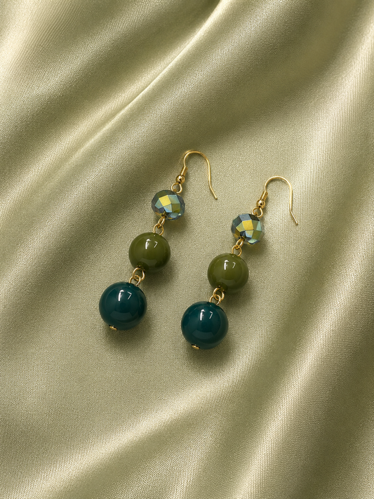 Ocean Bead Drop Earrings