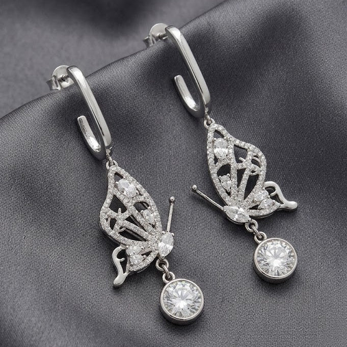 Celestial Butterfly Drop Earrings