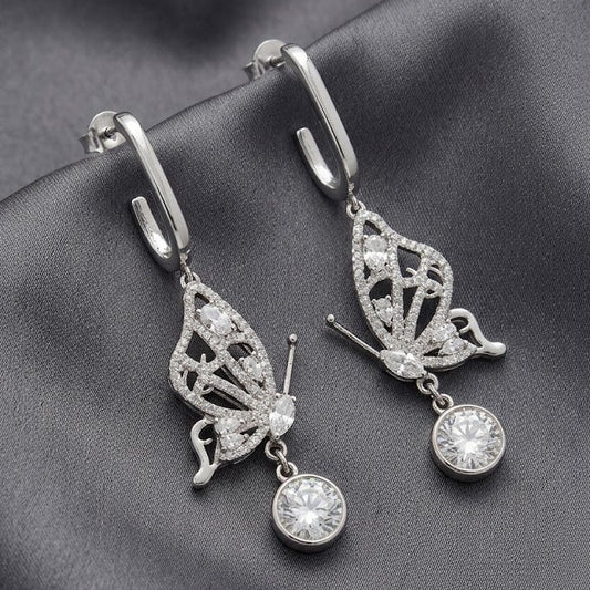 Celestial Butterfly Drop Earrings
