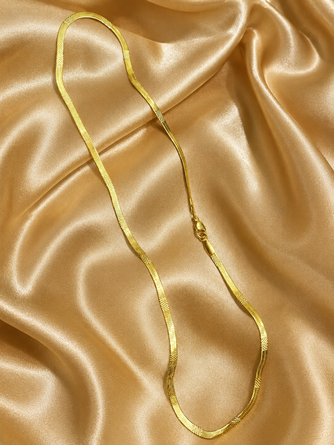 Gold-plated Herrinbone Neck Chain