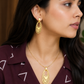 Golden Butterfly Pendant Set