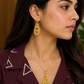 Golden Cascade Filigree Pendant Set
