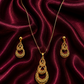 Golden Cascade Filigree Pendant Set