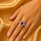 Crimson Crown Ring
