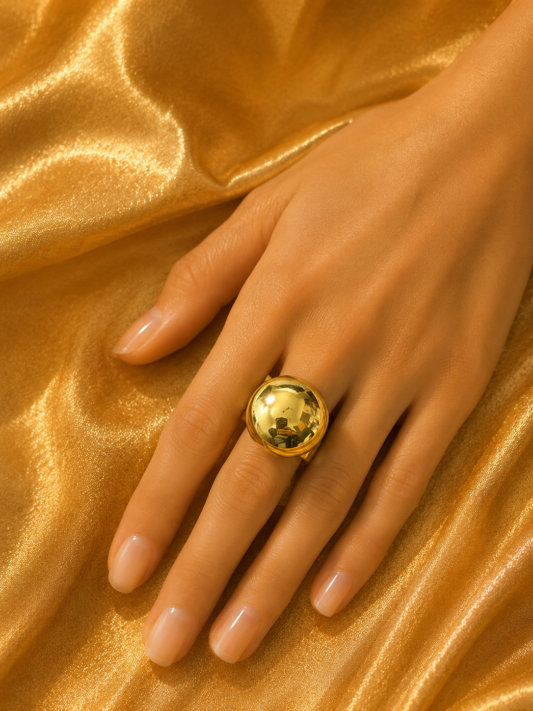 Golden Orbit Ring