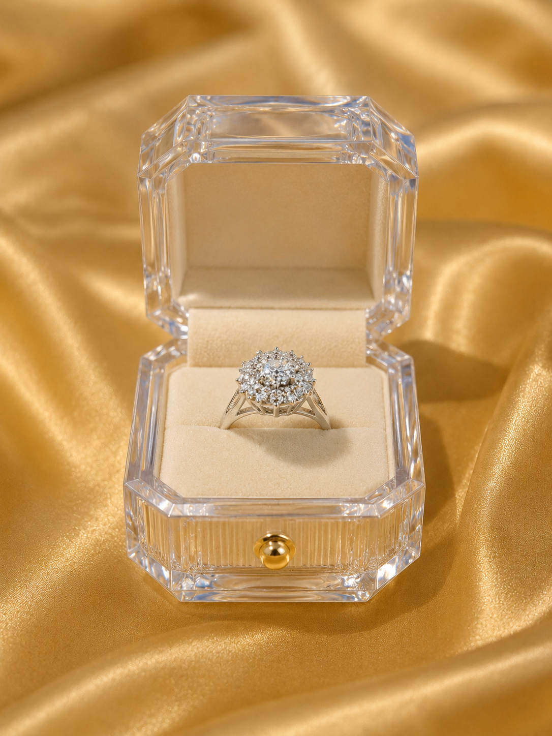 Silver Cluster Ring