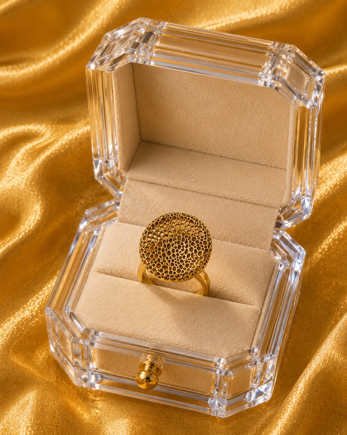 Golden Lace Ring