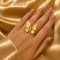 Golden Butterfly Statement Ring