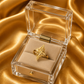 Golden Floral Star Ring