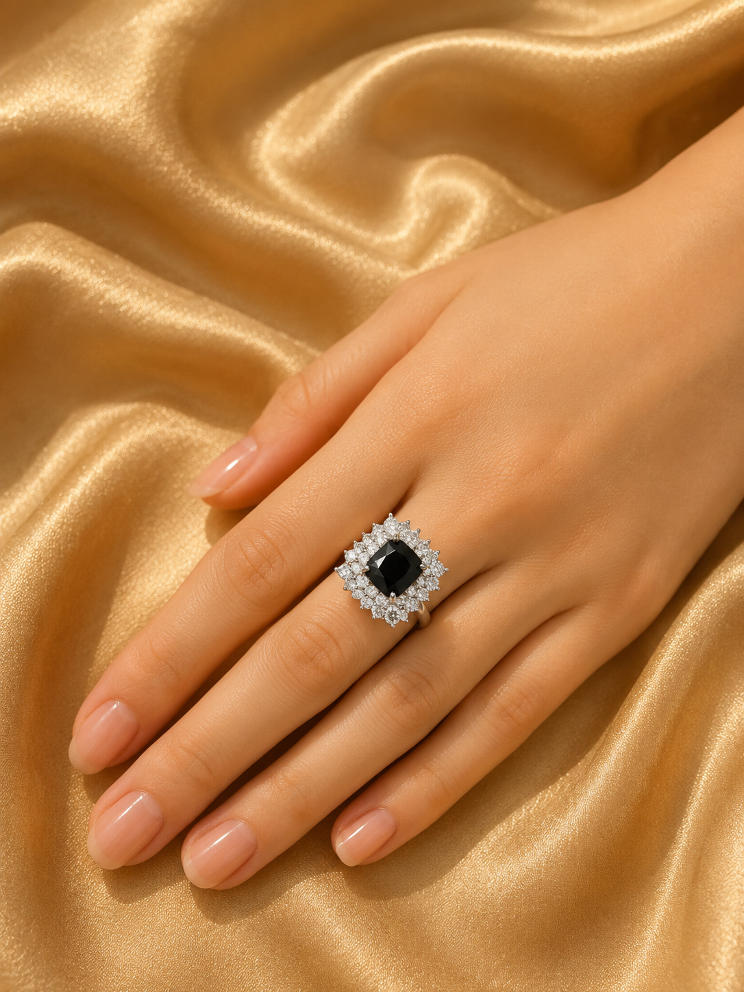 Midnight Halo Ring